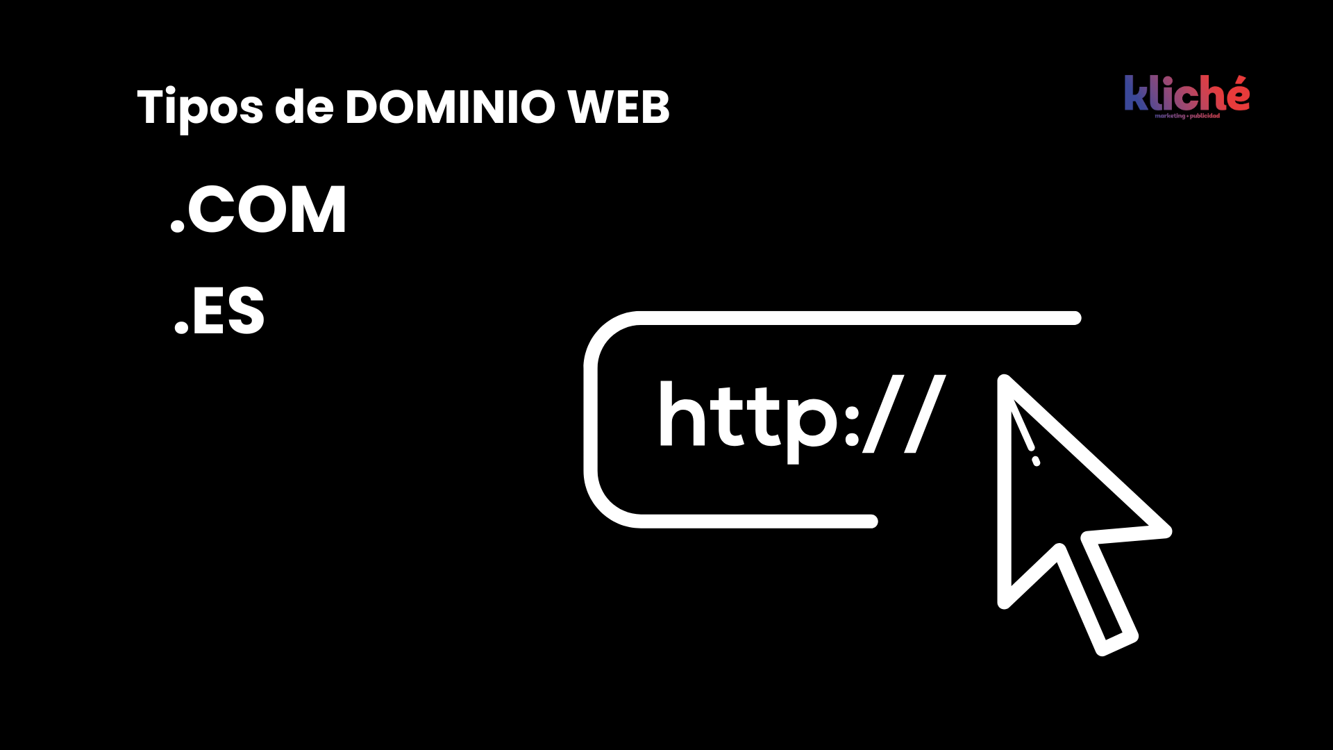 Tipos de dominios web