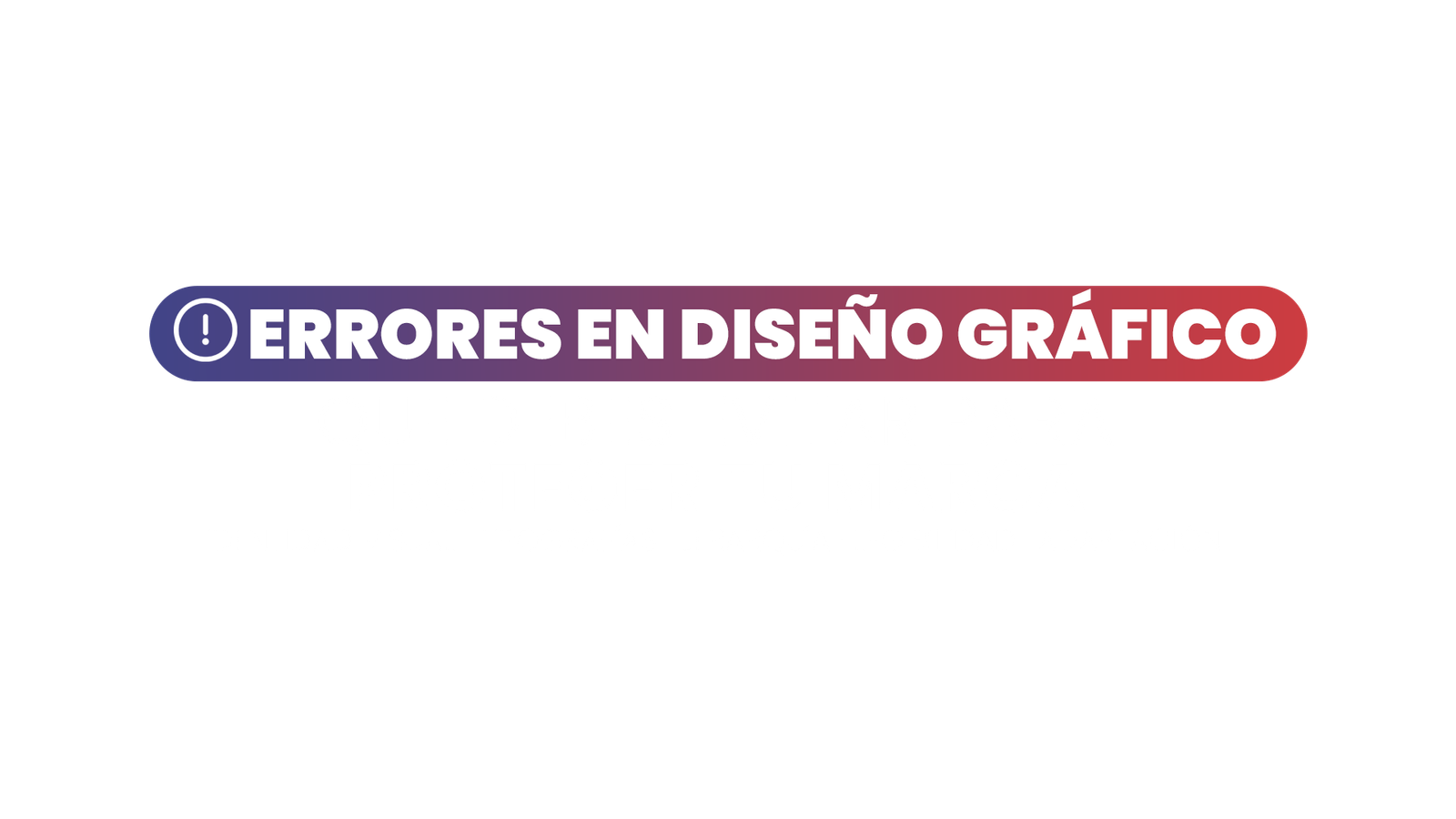 errores en diseño gráfico