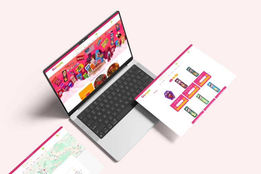 Versión de pc de la web de Gomumi por Kliché Marketing y Publicidad