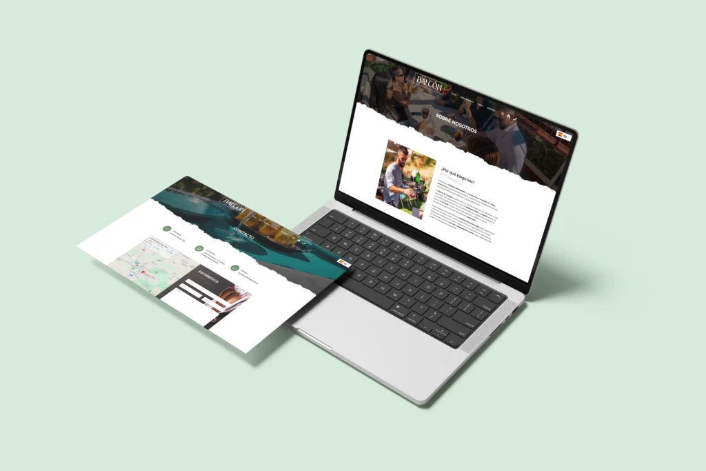 Rebranding del Balcón de Granada aplicado a su web por Kliché Marketing y Publicidad