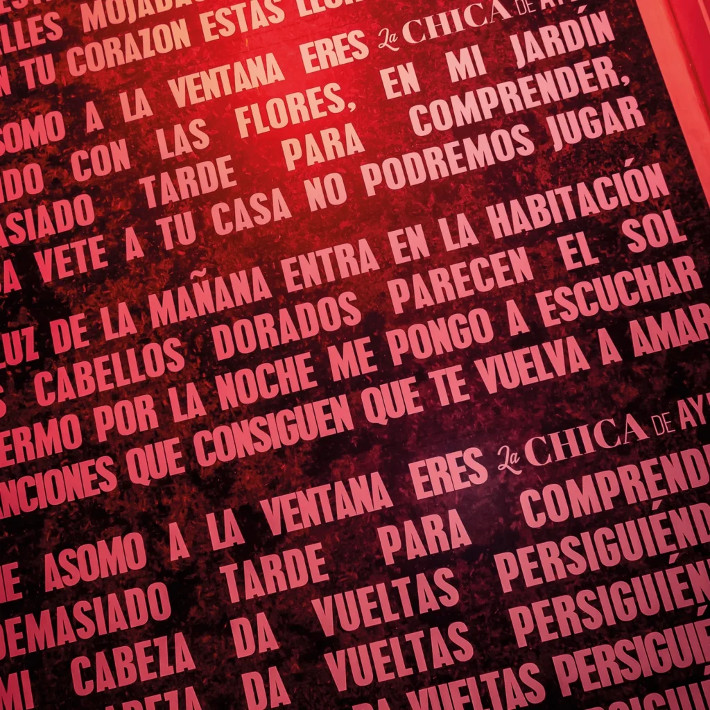 mockup del trabajo realizado por kliché marketing y publicidad para la chica de ayer