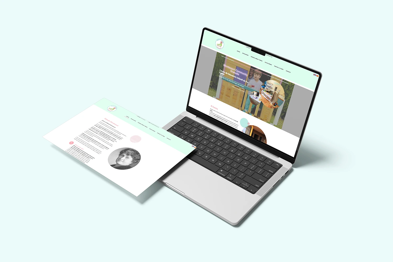 Web desarrollada por Kliché para Montessori Community Granada