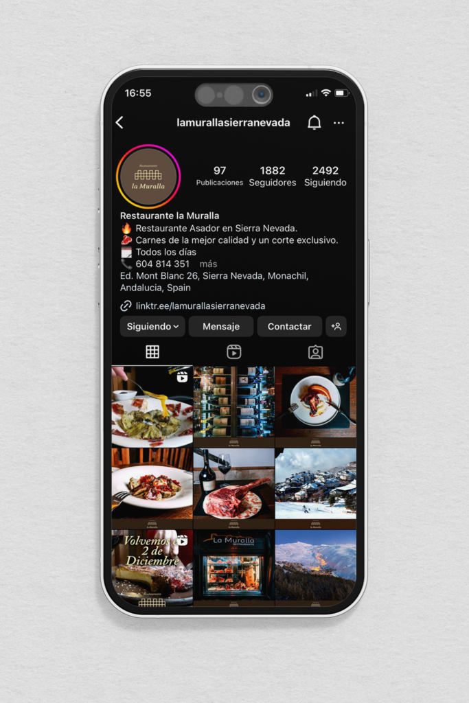 Instagram de La Muralla Burguer por Kliché Marketing y Publicidad