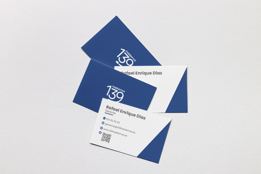 Tarjetas de 139 Hablamos por Kliché Marketing y Publicidad