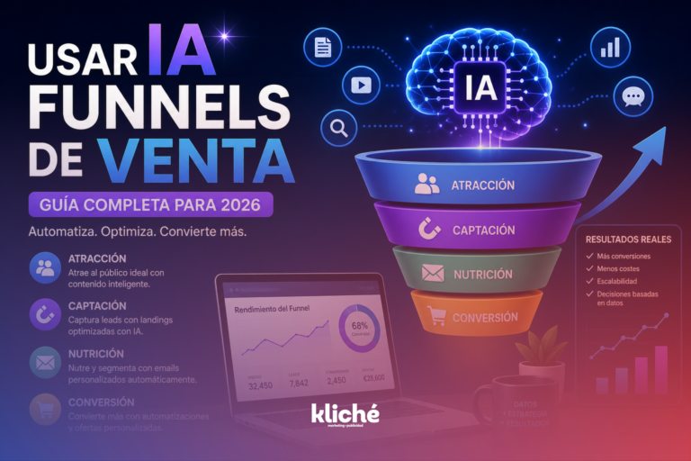 usar IA funnels de venta para automatizar marketing y aumentar conversiones en 2026