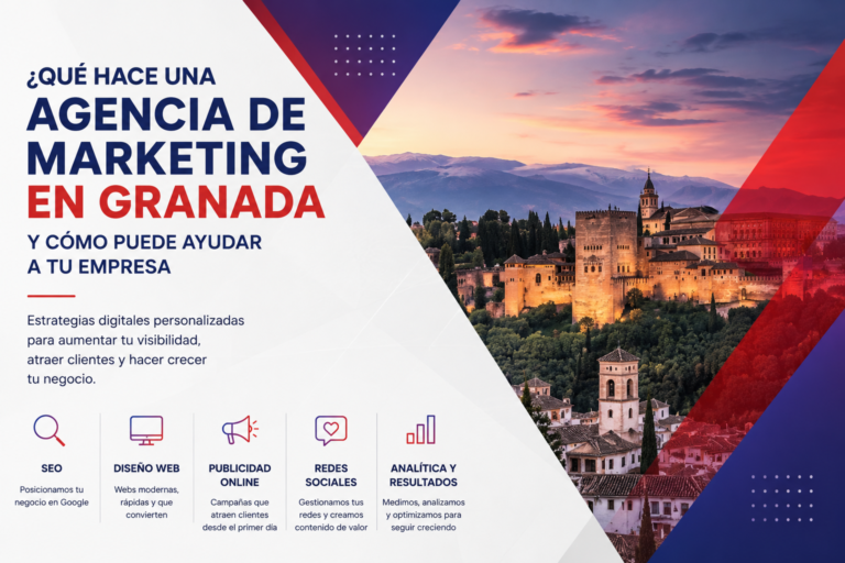 Agencia de marketing en Granada especializada en SEO, diseño web, publicidad online y redes sociales para empresas.