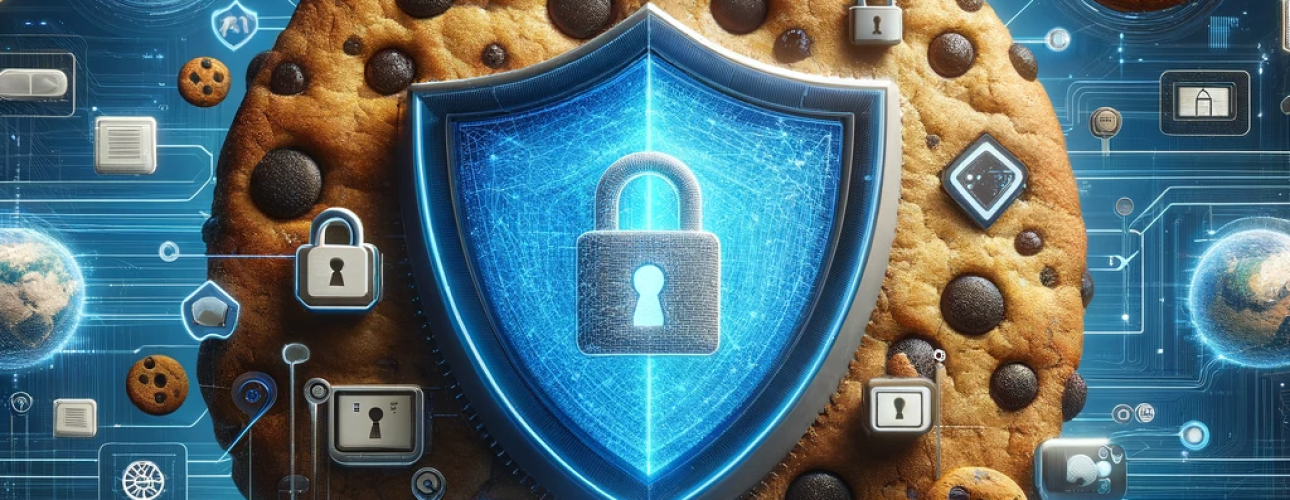 Captura creativamente la privacidad en línea y la protección de datos en relación con el futuro de las cookies.