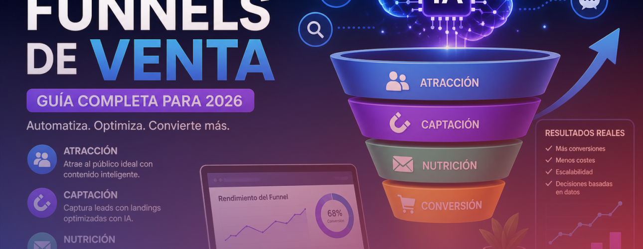 usar IA funnels de venta para automatizar marketing y aumentar conversiones en 2026