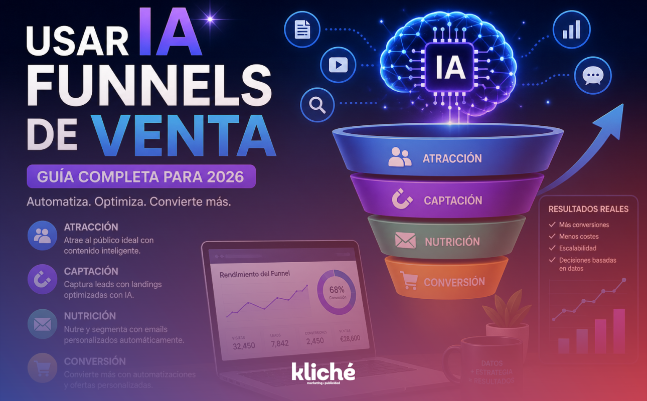 usar IA funnels de venta para automatizar marketing y aumentar conversiones en 2026